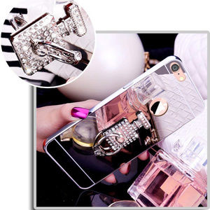 BOGO-Perfume Bottle Shaped w/Rhinestone Phone Ring